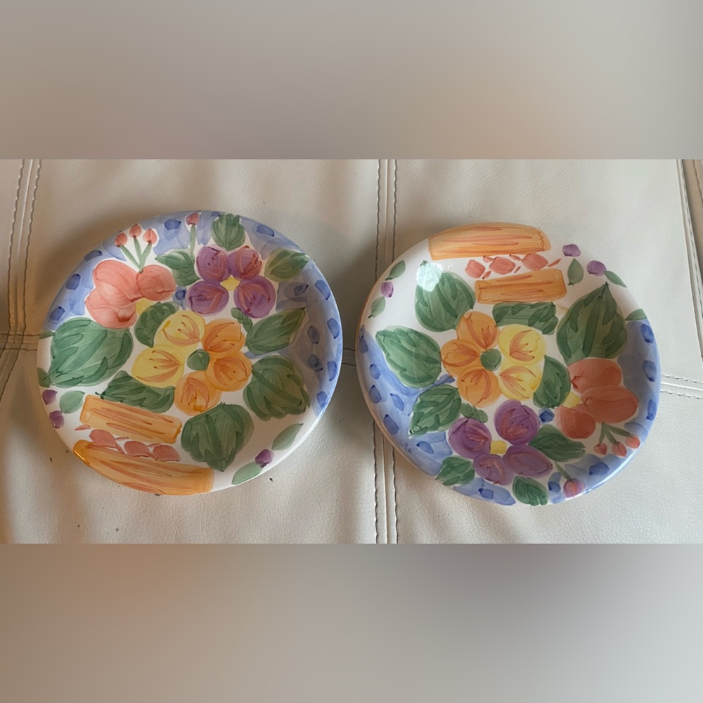 Bella ceramics bouquet saucers